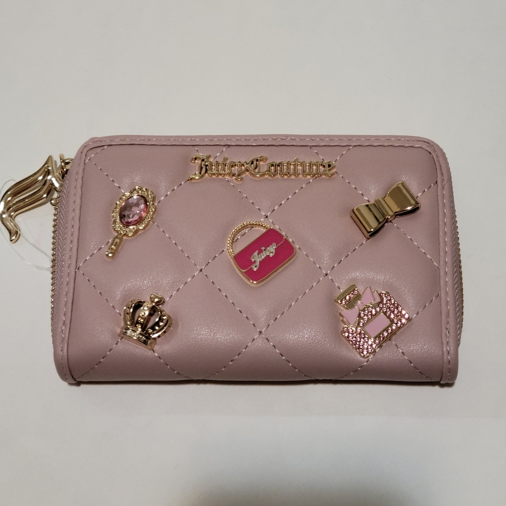 Juicy Couture Pink Quilted Wallet